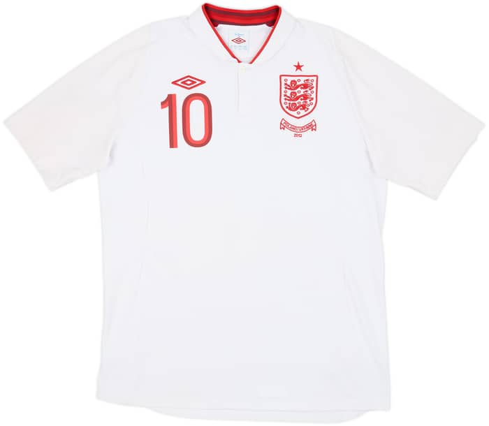 2012-13 England 'Poland/Ukraine' Home Shirt Rooney #10 - 7/10 - (L)