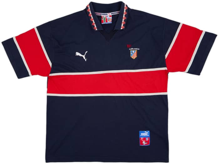 1997-98 Atletico Madrid Puma Polo Shirt - 7/10 - (XL)