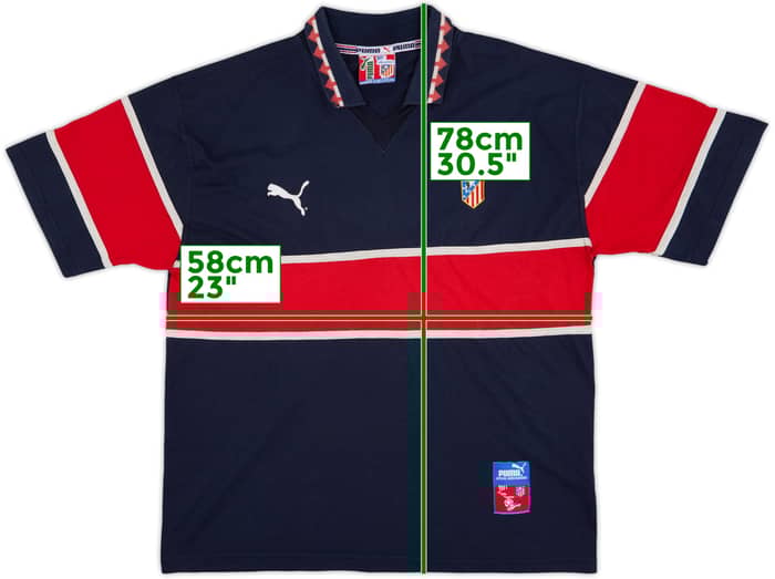 1997-98 Atletico Madrid Puma Polo Shirt - 7/10 - (XL)