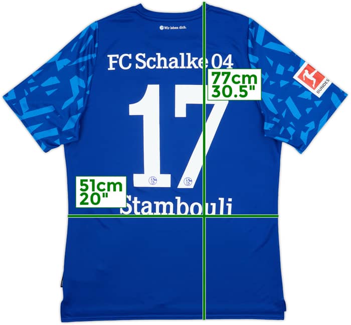 2019-20 Schalke Home Shirt Stambouli #17 - 8/10 - (L)