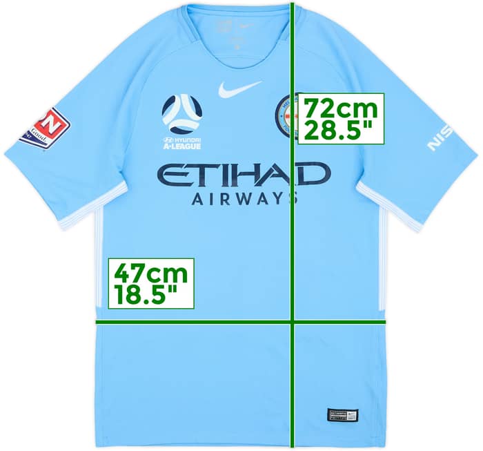 2017-18 Melbourne City Home Shirt - 8/10 - (S)