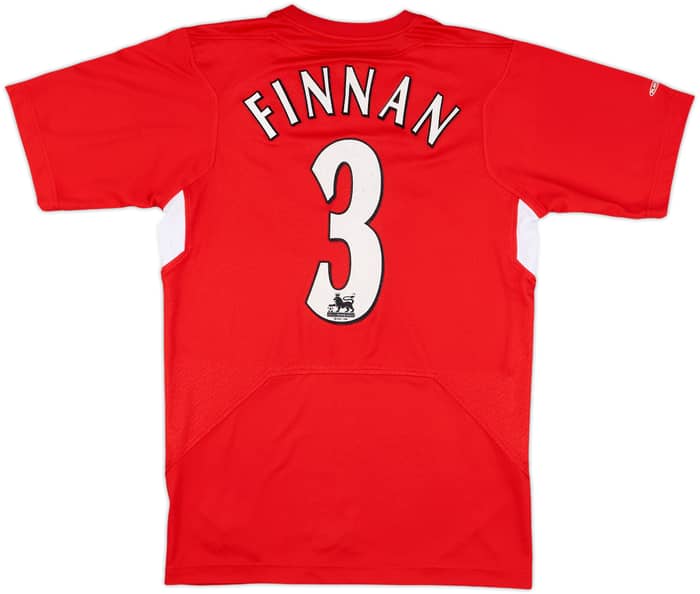 2004-06 Liverpool Home Shirt Finnan #3 - 6/10 - (XS)