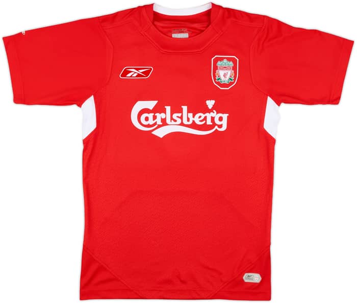 2004-06 Liverpool Home Shirt Finnan #3 - 6/10 - (XS)