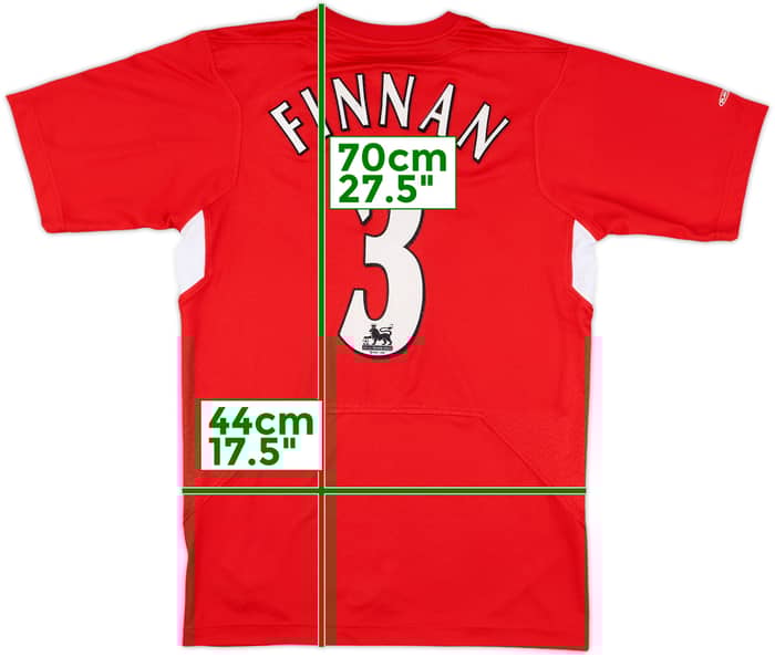 2004-06 Liverpool Home Shirt Finnan #3 - 6/10 - (XS)