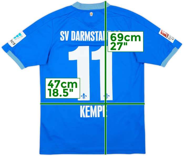 2015-16 SV Darmstadt 98 Home Shirt Kempe #11 - 8/10 - (S)