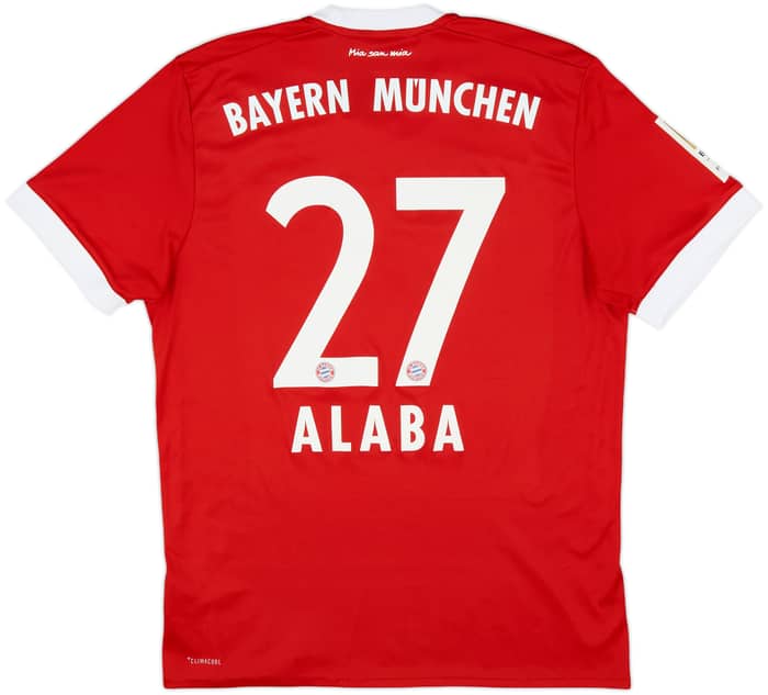 2017-18 Bayern Munich Home Shirt Alaba #27 - 7/10 - (M)