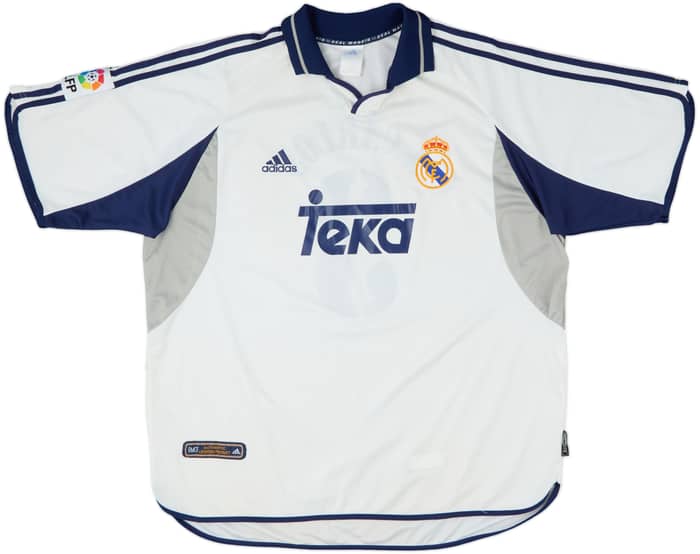2000-01 Real Madrid Home Shirt R. Carlos #3 - 5/10 - (XL)