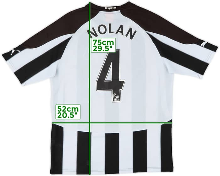 2010-11 Newcastle Home Shirt Nolan #4 - 4/10 - (M)