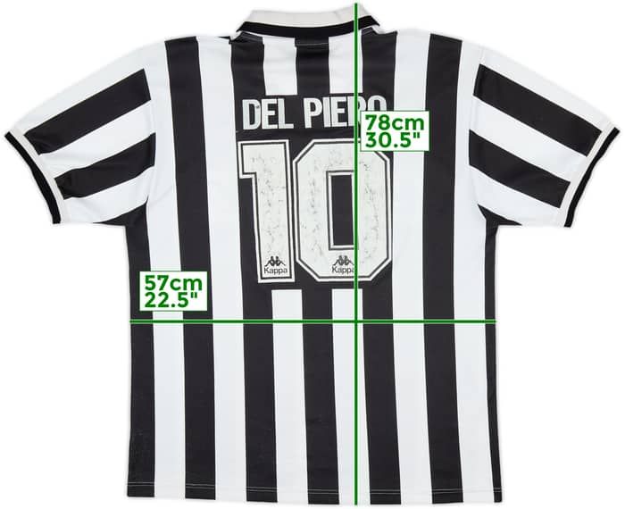 1995-97 Juventus Home Shirt Del Piero #10 - 6/10 - (XL)