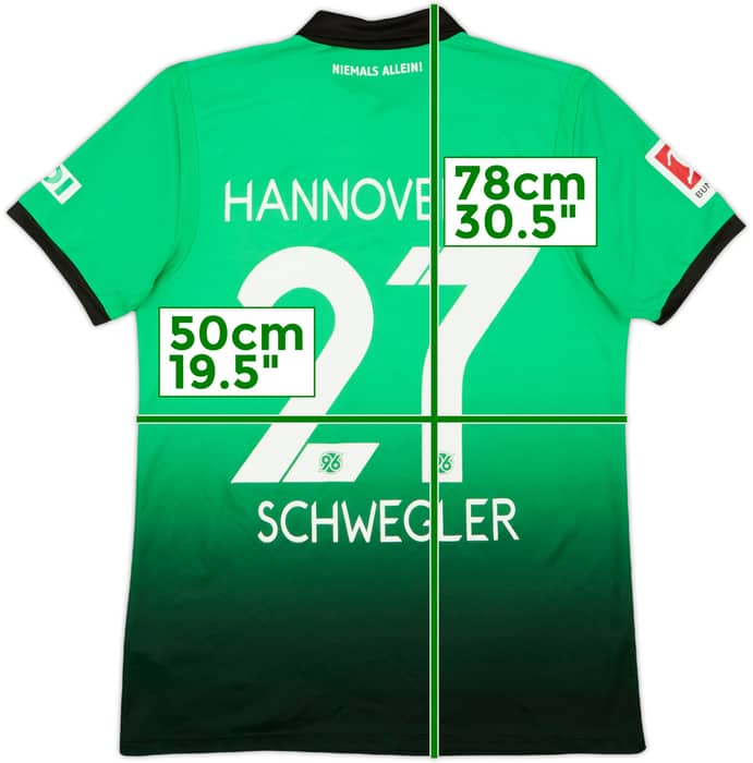 2017-18 Hannover 96 Away Shirt Schwegler #27 - 7/10 - (M)