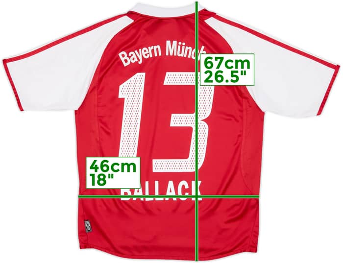 2003-04 Bayern Munich Home Shirt Ballack #13 - 8/10 - (XL.Boys)