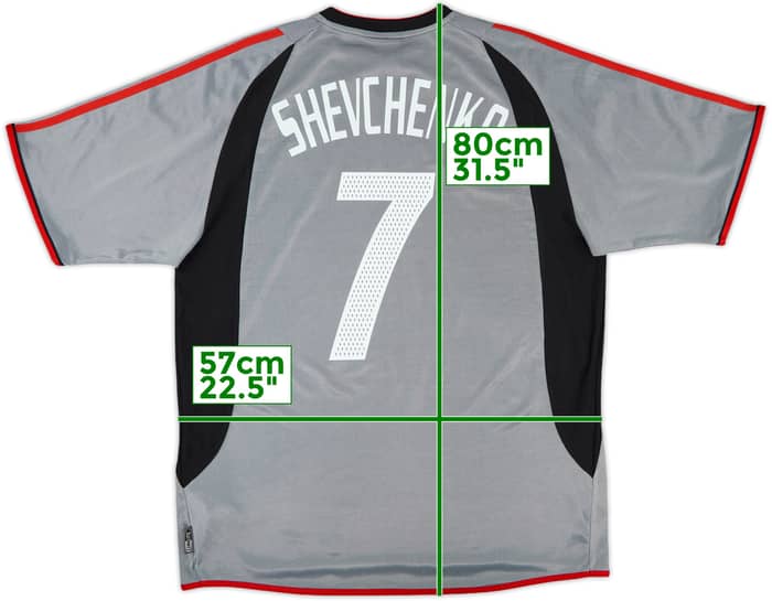 2003-04 AC Milan Third Shirt Shevchenko #7 - 5/10 - (L)