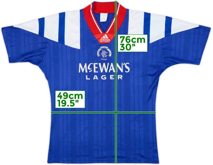 1992-94 Rangers Home Shirt - 9/10 - (M)