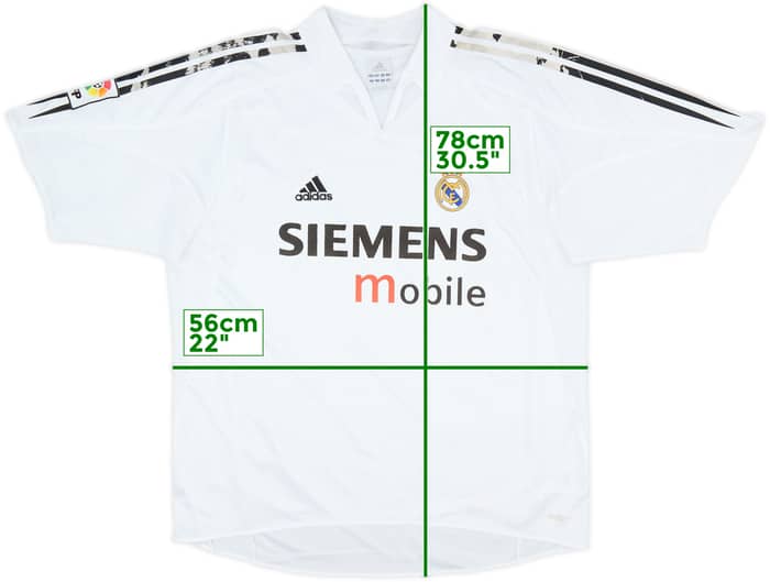 2004-05 Real Madrid Home Shirt - 4/10 - (L)