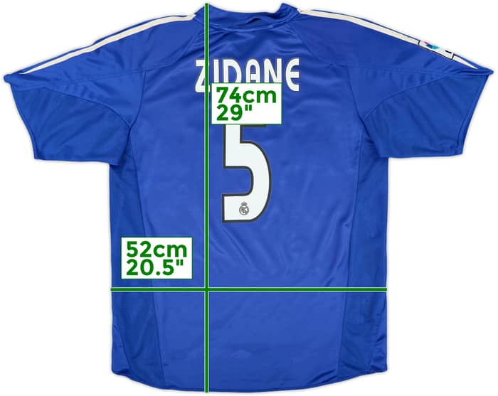 2004-05 Real Madrid Third Shirt Zidane #5 - 6/10 - (M)