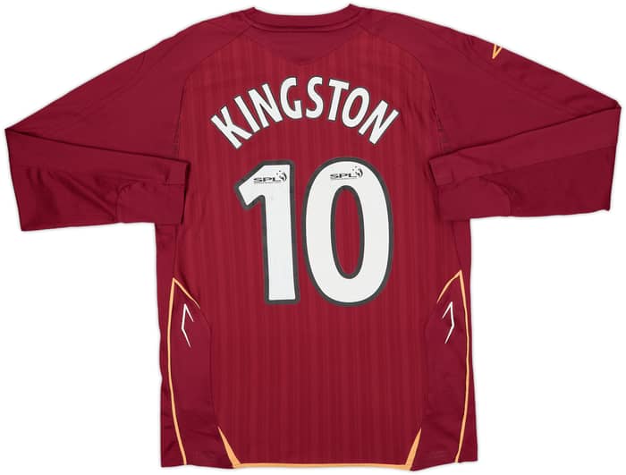 2007-08 Hearts Home L/S Shirt Kingston #10 - 7/10 - (S)