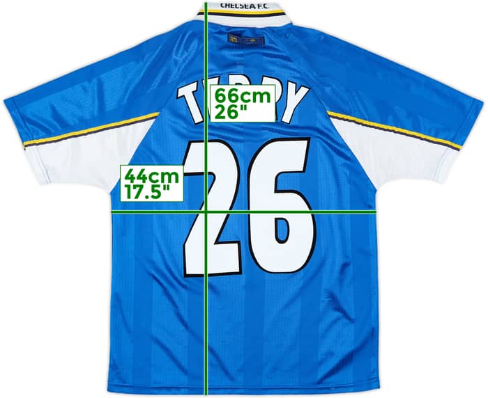 1997-99 Chelsea Home Shirt Terry #26 - 8/10 - (M)