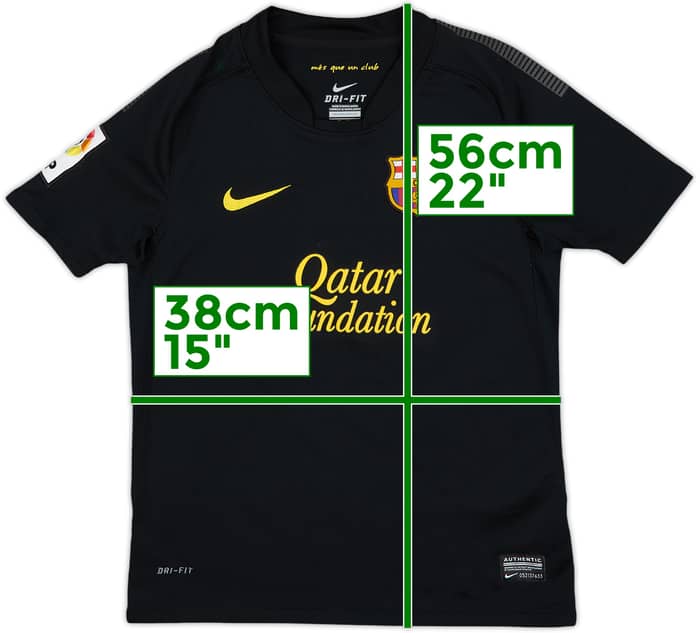 2011-12 Barcelona Away Shirt - 5/10 - (S.Boys)