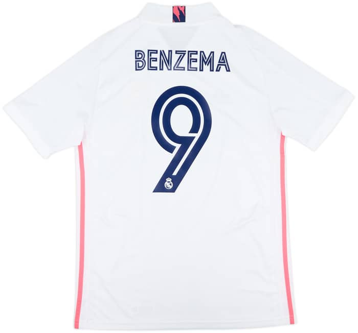 2020-21 Real Madrid Home Shirt Benzema #9 - 10/10 - (M)
