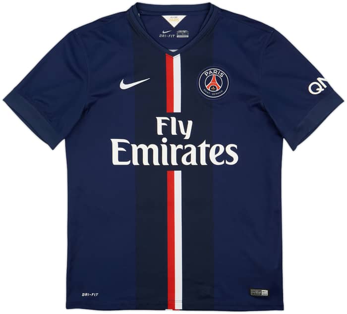 2014-15 Paris Saint-Germain Home Shirt Cavani #9 - 8/10 - (M)