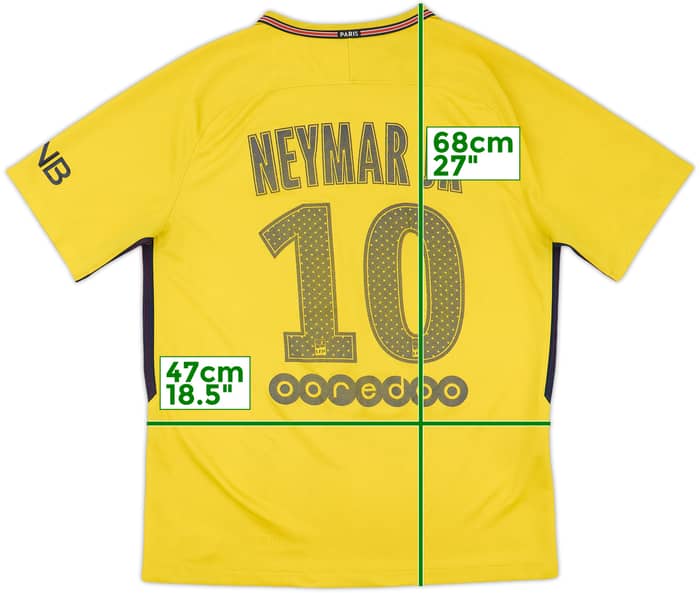 2017-18 Paris Saint-Germain Away Shirt Neymar Jr #10 - 5/10 - (M)