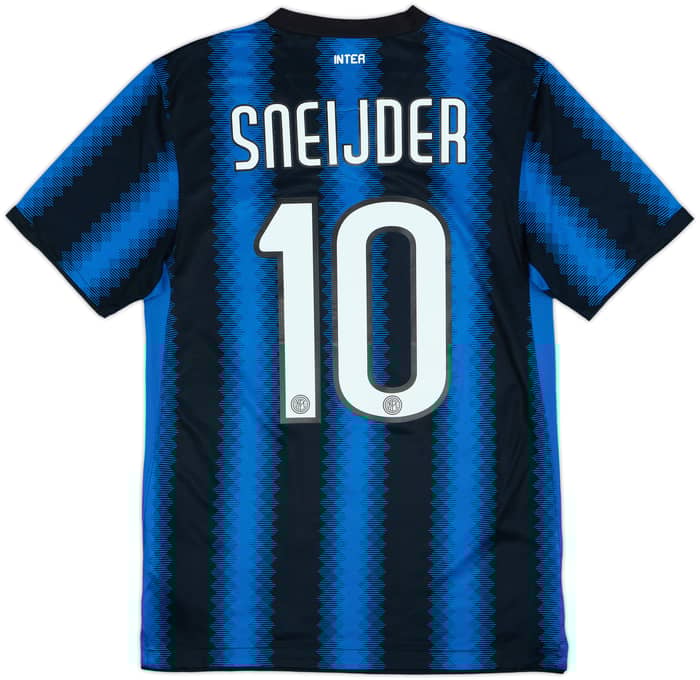 2010-11 Inter Milan Home Shirt Sneijder #10 - 8/10 - (S)