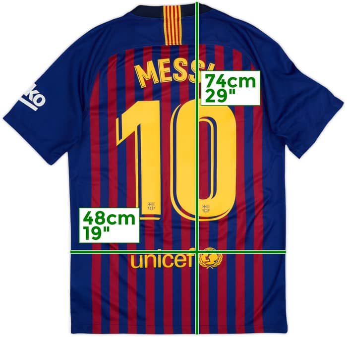 2018-19 Barcelona Home Shirt Messi #10 - 10/10 - (S)