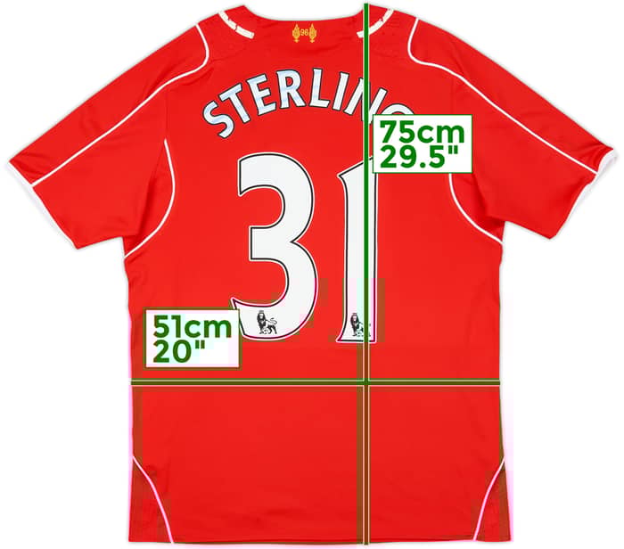 2014-15 Liverpool Home Shirt Sterling #31 - 5/10 - (M)