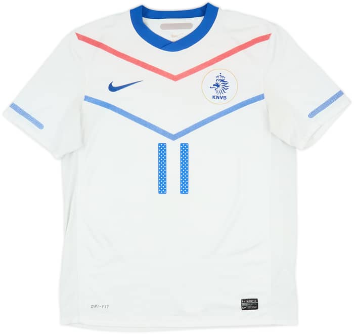 2010-11 Netherlands Away Shirt Robben #11 - 6/10 - (M)