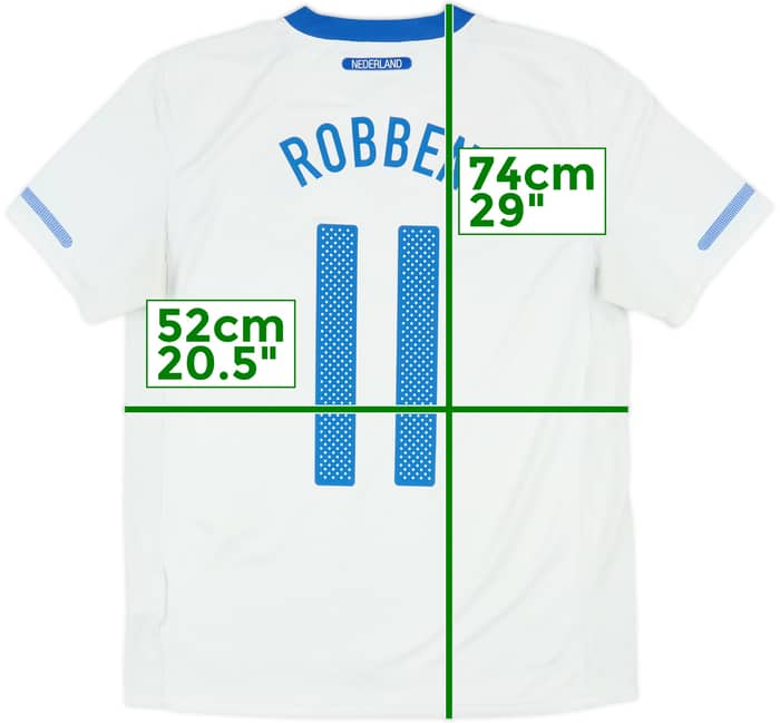 2010-11 Netherlands Away Shirt Robben #11 - 6/10 - (M)