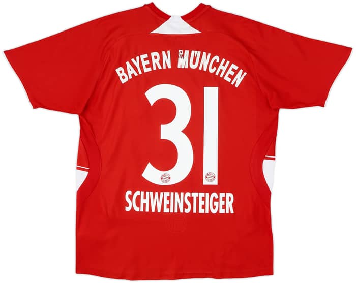 2007-08 Bayern Munich Home Shirt Schweinsteiger #31 - 6/10 - (L.Boys)