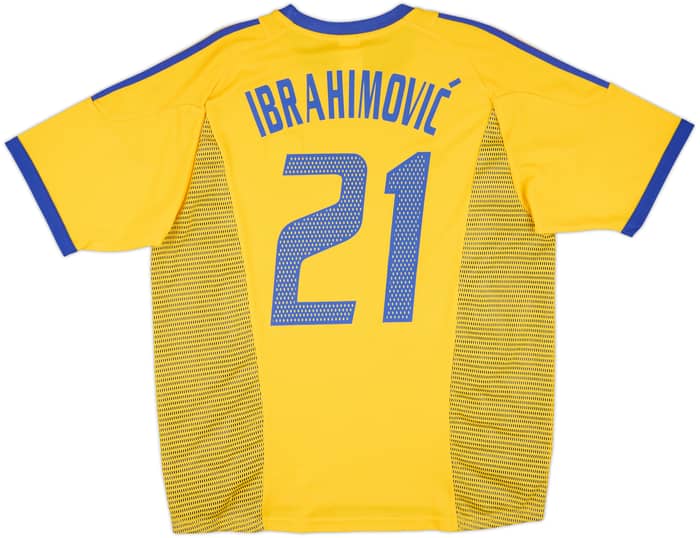 2002-03 Sweden Home Shirt Ibrahimovic #21 - 10/10 - (L)