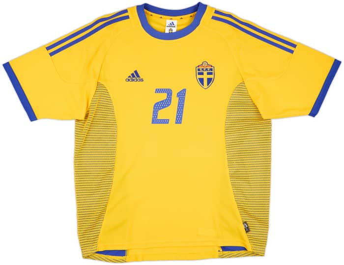 2002-03 Sweden Home Shirt Ibrahimovic #21 - 10/10 - (L)