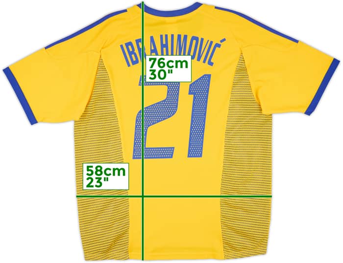 2002-03 Sweden Home Shirt Ibrahimovic #21 - 10/10 - (L)