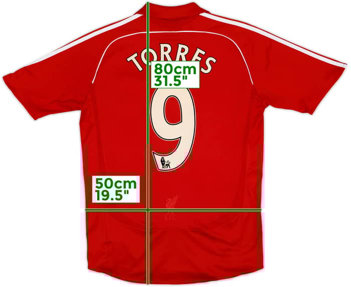 2006-08 Liverpool Home Shirt Torres #9 - 5/10 - (M)