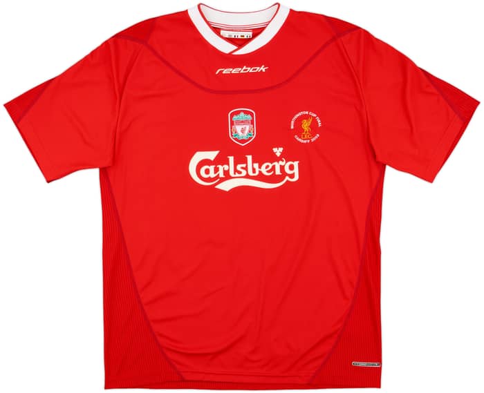 2002-04 Liverpool 'Worthington Cup Final' Home Shirt Gerrard #17 - 9/10 - (L)