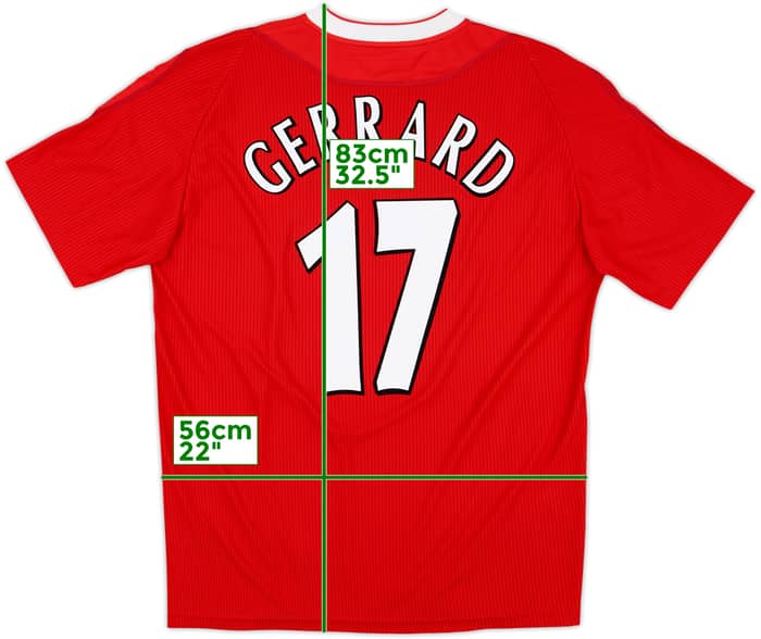 2002-04 Liverpool 'Worthington Cup Final' Home Shirt Gerrard #17 - 9/10 - (L)