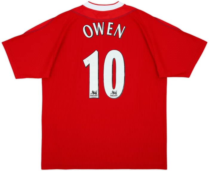 2002-04 Liverpool Home Shirt Owen #10 - 6/10 - (L)