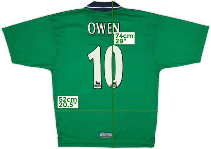 1999-00 Liverpool Away Shirt Owen #10 - 8/10 - (L)