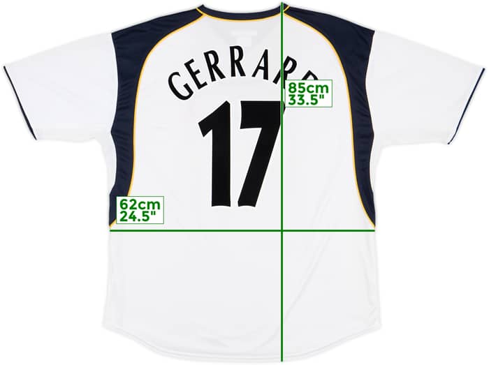2001-03 Liverpool 'Super Cup' Away Shirt Gerrard #17 - 9/10 - (XL)