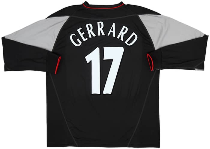 2002-04 Liverpool Away L/S Shirt Gerrard #17 - 10/10 - (L)