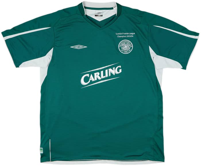 2004-05 Celtic 'Champions 2003/04' Away Shirt Juninho #7 - 9/10 - (XL)