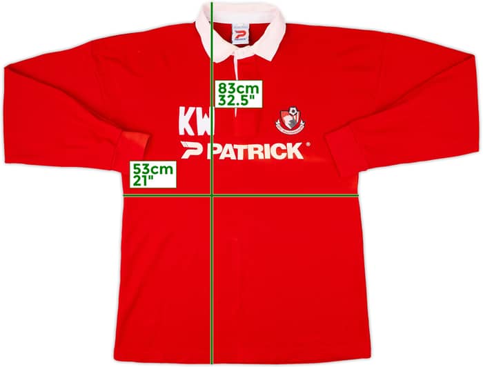 1998-99 Bournemouth Patrick Staff Issue Polo L/S Shirt KW - 7/10 - (XL)