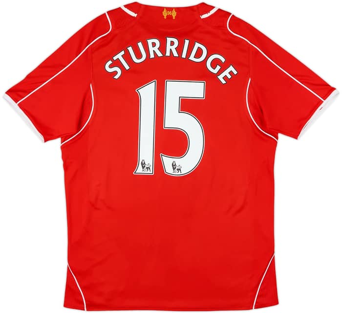 2014-15 Liverpool Home Shirt Sturridge #15 - 7/10 - (M)