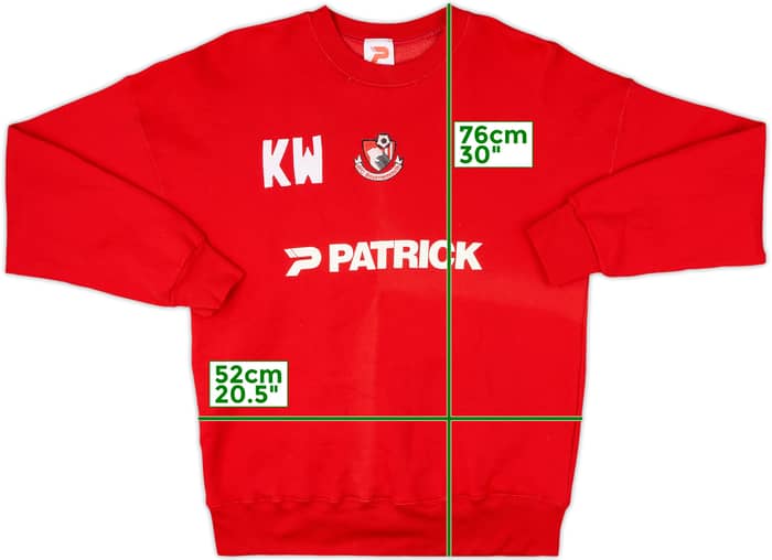 1998-99 Bournemouth Patrick Staff Issue Sweat Top KW - 9/10 - (XL)
