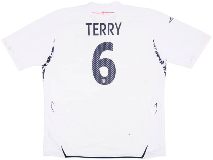 2007-09 England Home Shirt Terry #6 - 5/10 - (XXL)