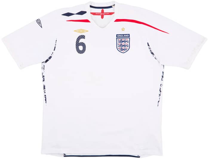 2007-09 England Home Shirt Terry #6 - 5/10 - (XXL)