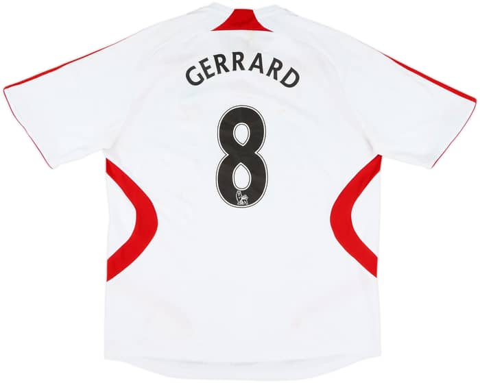 2007-08 Liverpool Away Shirt Gerrard #8 - 5/10 - (XL)