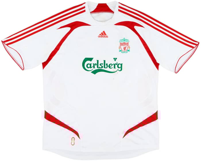 2007-08 Liverpool Away Shirt Gerrard #8 - 5/10 - (XL)