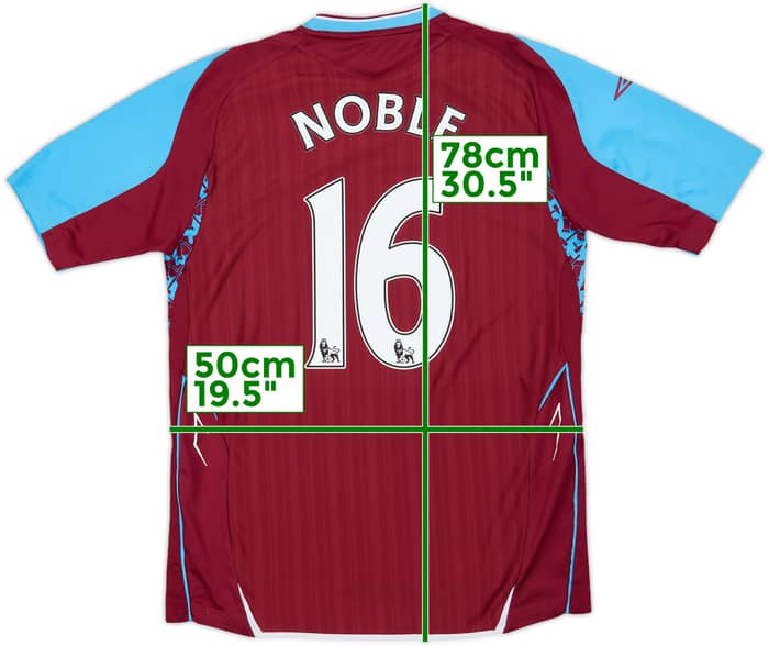2007-08 West Ham Home Shirt Noble #16 - 7/10 - (M)